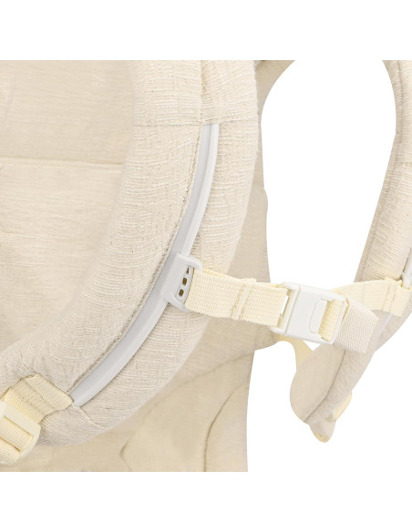 Portabebés Ergonómico Bebamour Algodón Blanco 3-14.5kg