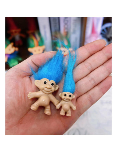 8 Toppers de Lápiz Troll Vintage Yintlilocn Multicolor