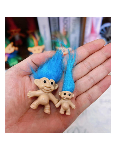 8 Toppers de Lápiz Troll Vintage Yintlilocn Multicolor