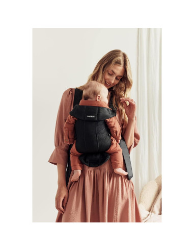 Portabebés Mini BabyBjrn Negro Malla 3D Ergonómico 0.82 kg