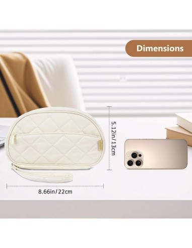 Organizador de Cables Dadanism Beige 22x13x2.5cm para Viaje