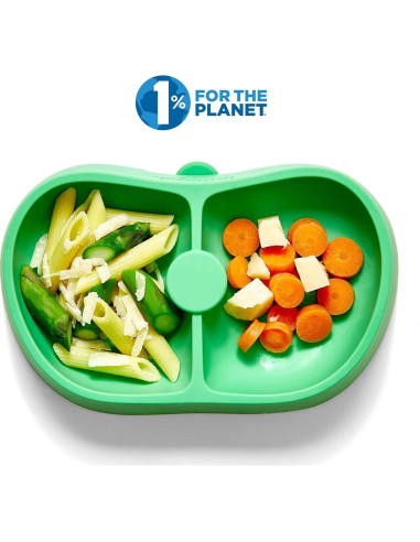 Tazón de Silicona Nummy con Ventosa Oculta - Verde 325ml