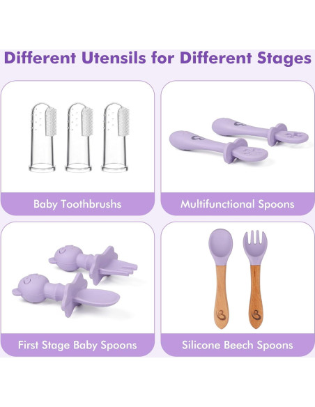 Set de Alimentación para Bebés CZ MURPHY - 13 Piezas Silicona
