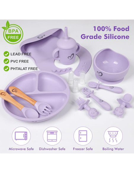 Set de Alimentación para Bebés CZ MURPHY - 13 Piezas Silicona