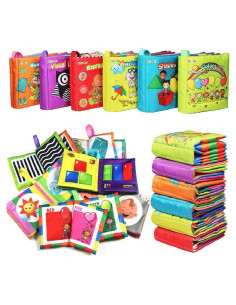 Libro Suave para Bebés 6 PCS Tela No Tóxicos - teytoy