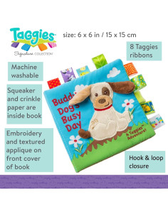 Libro Suave Toca y Siente Taggies Perro Amigo 15x15cm 2