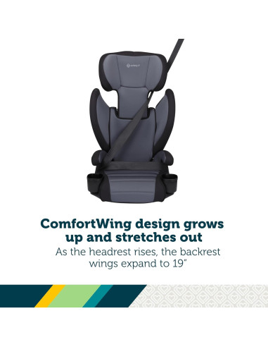 Asiento de automóvil elevador 2 en 1 Safety 1st Grow and Go, 18.14-45.36 kg, Arena Negra