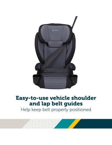 Asiento de automóvil elevador 2 en 1 Safety 1st Grow and Go, 18.14-45.36 kg, Arena Negra