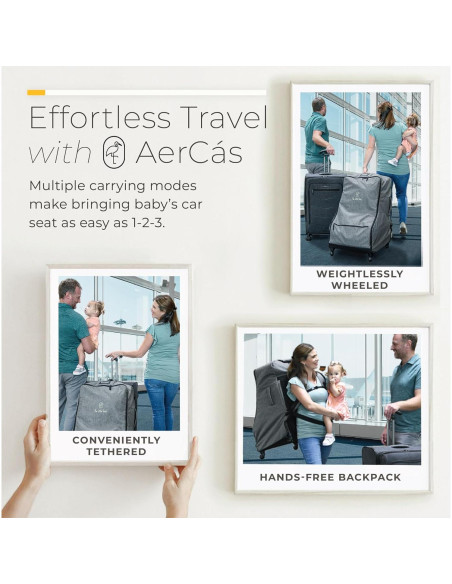 Bolsa de Viaje para Asiento de Auto The Little Stork AerCas 3 en 1