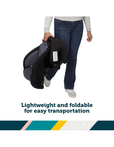 Asiento de automóvil elevador 2 en 1 Safety 1st Grow and Go, 18.14-45.36 kg, Arena Negra