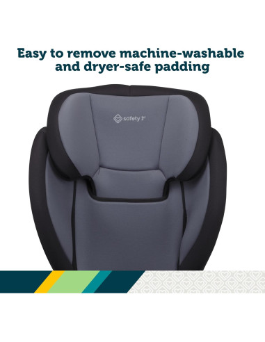 Asiento de automóvil elevador 2 en 1 Safety 1st Grow and Go, 18.14-45.36 kg, Arena Negra