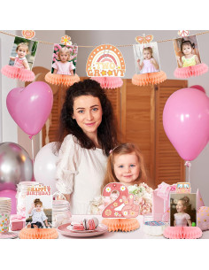 Decoraciones de Cumpleaños Groovy Niña NUTTYBASH 2 Años 2