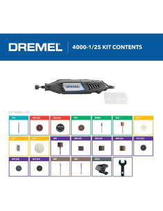 Dremel 4000 Kit de Herramienta Rotativa 26 Piezas 175W 2