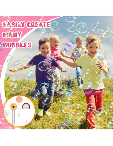 24 Varitas de Burbuja Mini Groovy Seenelling - Fiesta Niños