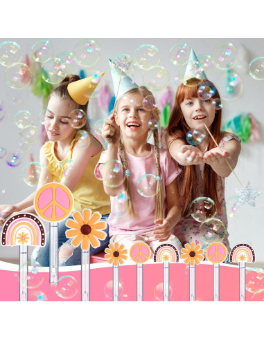 24 Varitas de Burbuja Mini Groovy Seenelling - Fiesta Niños