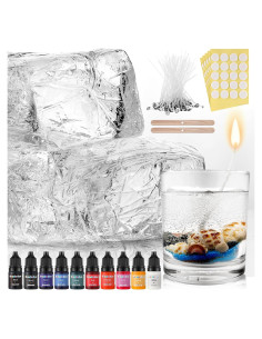 Kit de Hacer Velas en Gel Heigble 1.5 kg con Mechas y Tinte