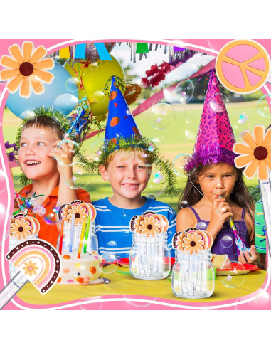 24 Varitas de Burbuja Mini Groovy Seenelling - Fiesta Niños