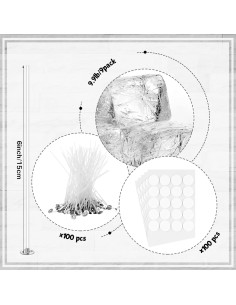 Kit de Hacer Velas en Gel Heigble 1.5 kg con Mechas y Tinte 2