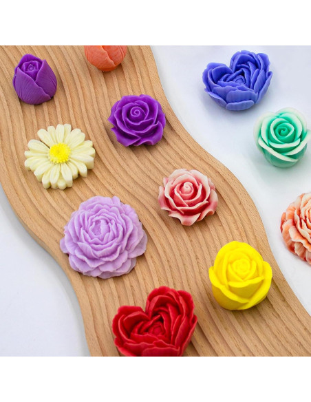 Conjunto de 6 Moldes de Silicona para Velas MUXIUNT