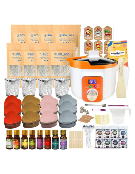 Kit de Fabricación de Velas Ksedcon 1kg con Olla Eléctrica
