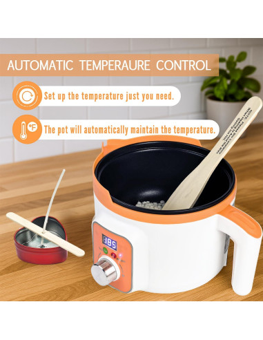 Kit de Fabricación de Velas Ksedcon 1kg con Olla Eléctrica