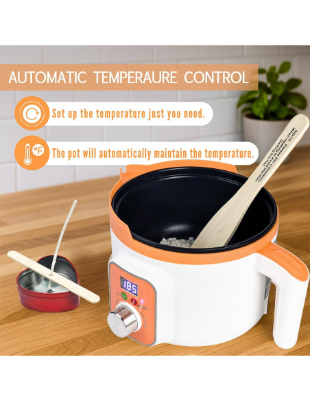 Kit de Fabricación de Velas Ksedcon 1kg con Olla Eléctrica