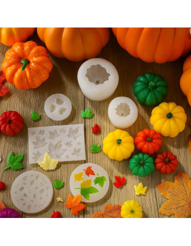 Kit de Moldes de Silicona Janinka para Velas Otoño 108 Pcs