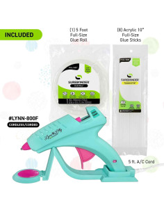 Pistola de Pegamento Caliente Surebonder Lynn Lilly Azul 60W 2