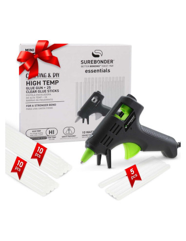 Kit de Pistola de Pegamento Surebonder Mini 10W con 25 Barras
