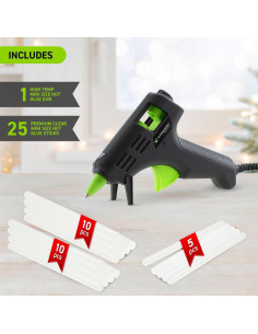 Kit de Pistola de Pegamento Surebonder Mini 10W con 25 Barras 2