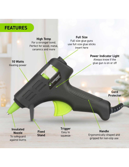 Kit de Pistola de Pegamento Surebonder Mini 10W con 25 Barras