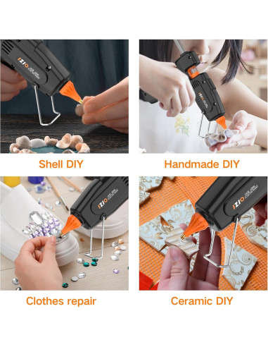 Pistola de Silicona Caliente IZIO 100W con 21 Barras 11.1mm