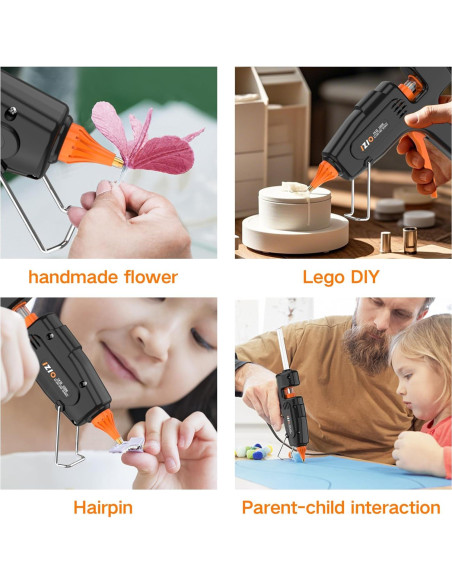 Pistola de Silicona Caliente IZIO 100W con 21 Barras 11.1mm