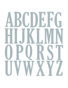 Troqueles de Corte 26 Letras Mayúsculas Briartw 10cm