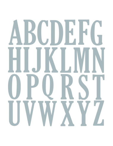 Troqueles de Corte 26 Letras Mayúsculas Briartw 10cm