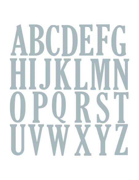 Troqueles de Corte 26 Letras Mayúsculas Briartw 10cm