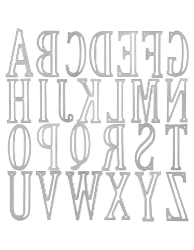 Troqueles de Corte 26 Letras Mayúsculas Briartw 10cm