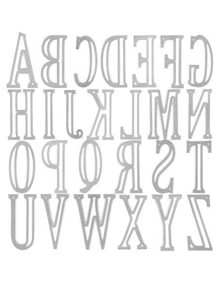 Troqueles de Corte 26 Letras Mayúsculas Briartw 10cm