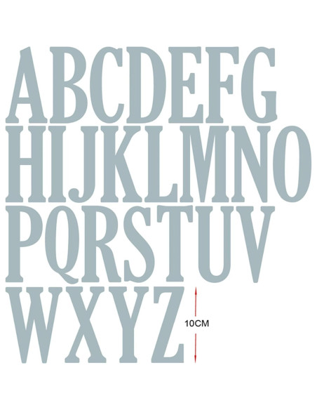 Troqueles de Corte 26 Letras Mayúsculas Briartw 10cm
