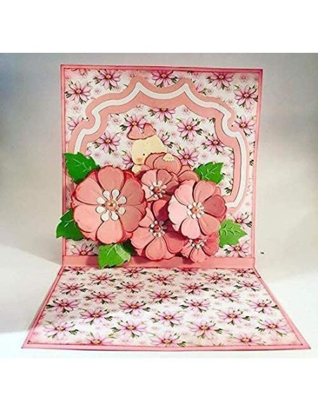 Troqueles de Flores y Hojas Hying para Scrapbooking 15x7cm