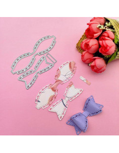 Troqueles de Corte en Metal Pajarita Navideña Kashoer - Scrapbooking 2