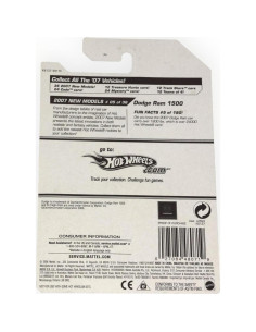 Hot Wheels Dodge Ram 1500 2007 Escala 1:64 Metal Amarillo 2