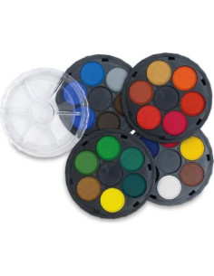 Rueda de Pintura Acuarela Opaca Koh-I-Noor 24 Colores 2.22 cm 2