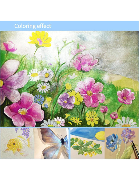 Set de Pintura Acuarela Metálica YZYBFUQ 84 Colores 2ml