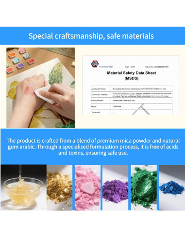 Set de Pintura Acuarela Metálica YZYBFUQ 84 Colores 2ml