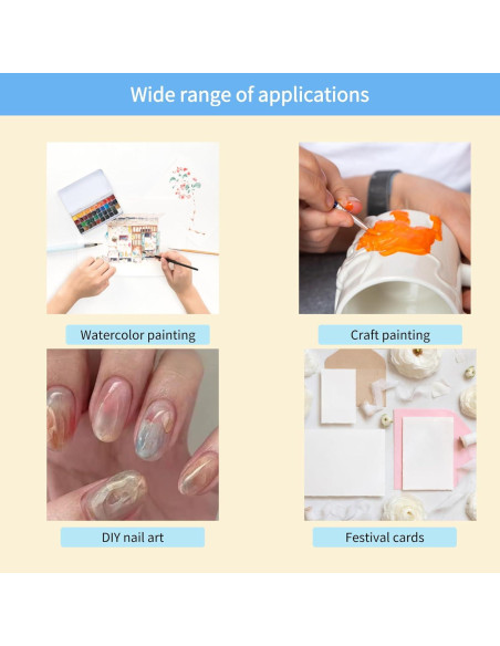 Set de Pintura Acuarela Metálica YZYBFUQ 84 Colores 2ml