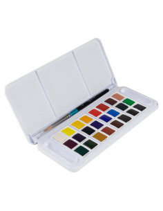 Set de Acuarelas Daler Rowney Aquafine 24 Colores Viaje