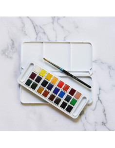 Set de Acuarelas Daler Rowney Aquafine 24 Colores Viaje 2