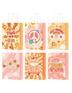Bolsas de Regalo de Papel Glenmal 24 Pcs Groovy 21x15x8cm