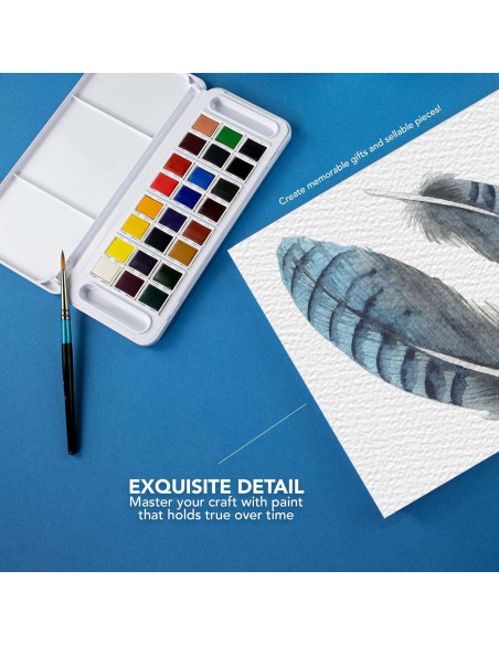 Set de Acuarelas Daler Rowney Aquafine 24 Colores Viaje